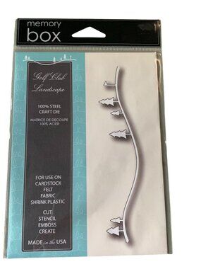 Memory Box Golf Club Landscape Steel Metal Craft Die 5.6" x 1.7"